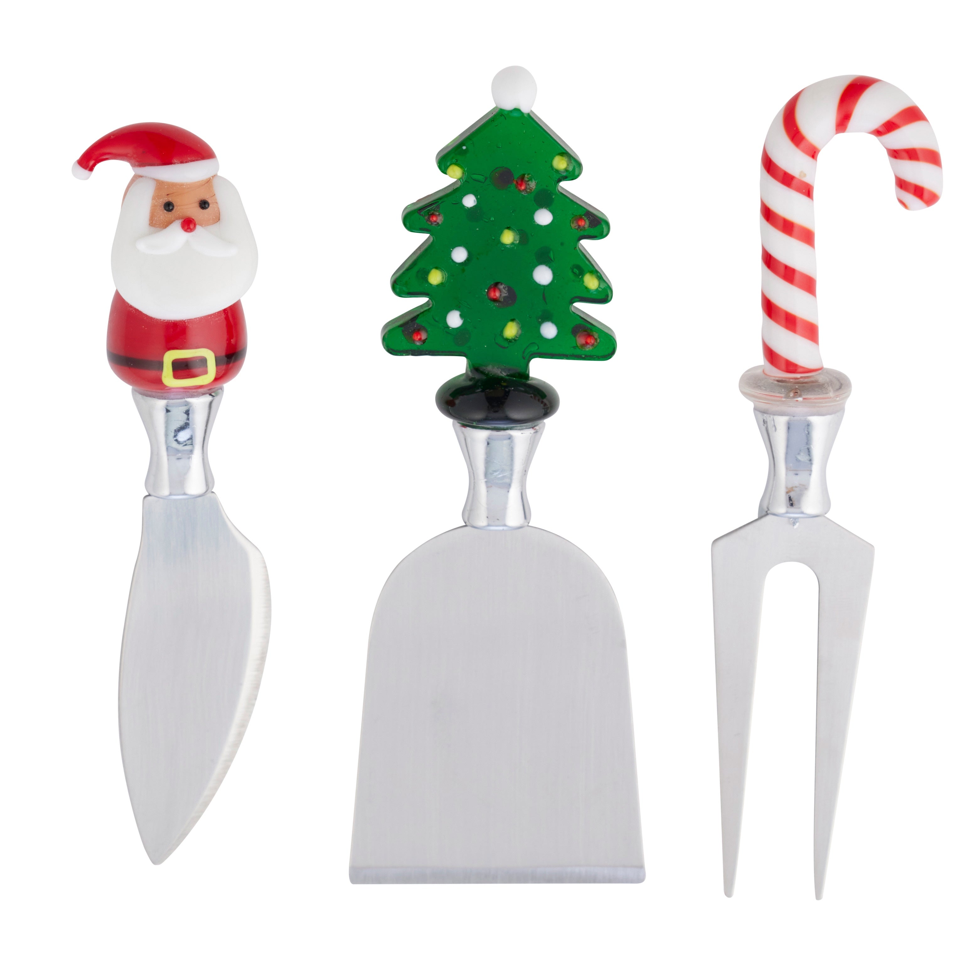 Christmas Cheese Knives Set