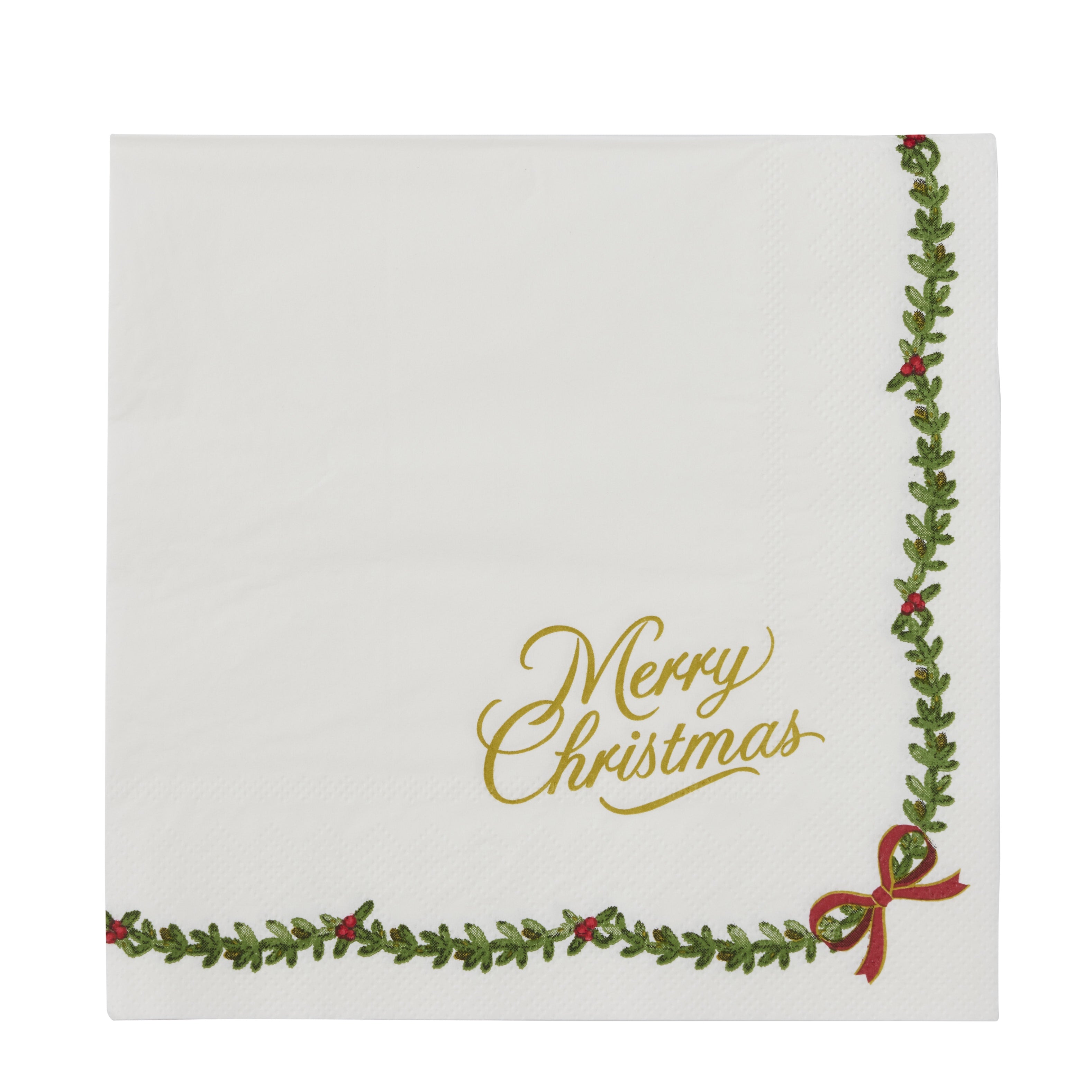 Traditional Christmas 20pk 3 Ply Napkin