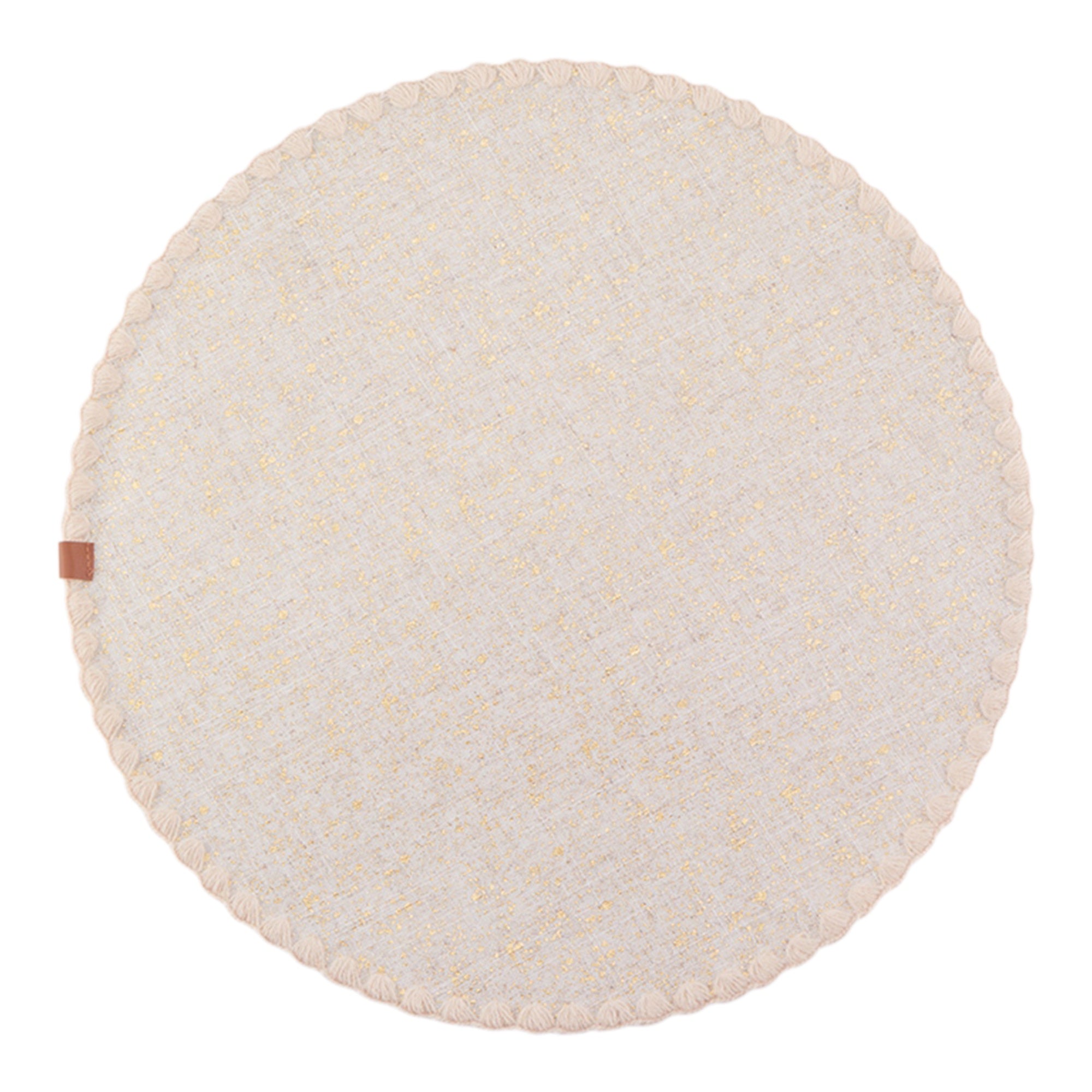 Luster Round Placemat| Gold/Natural