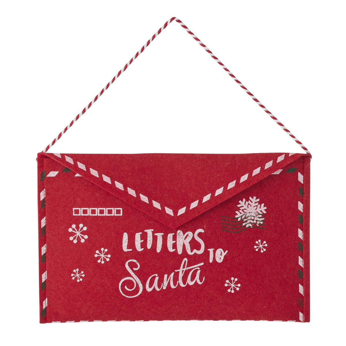 Santa Mail Envelope Felt | Red