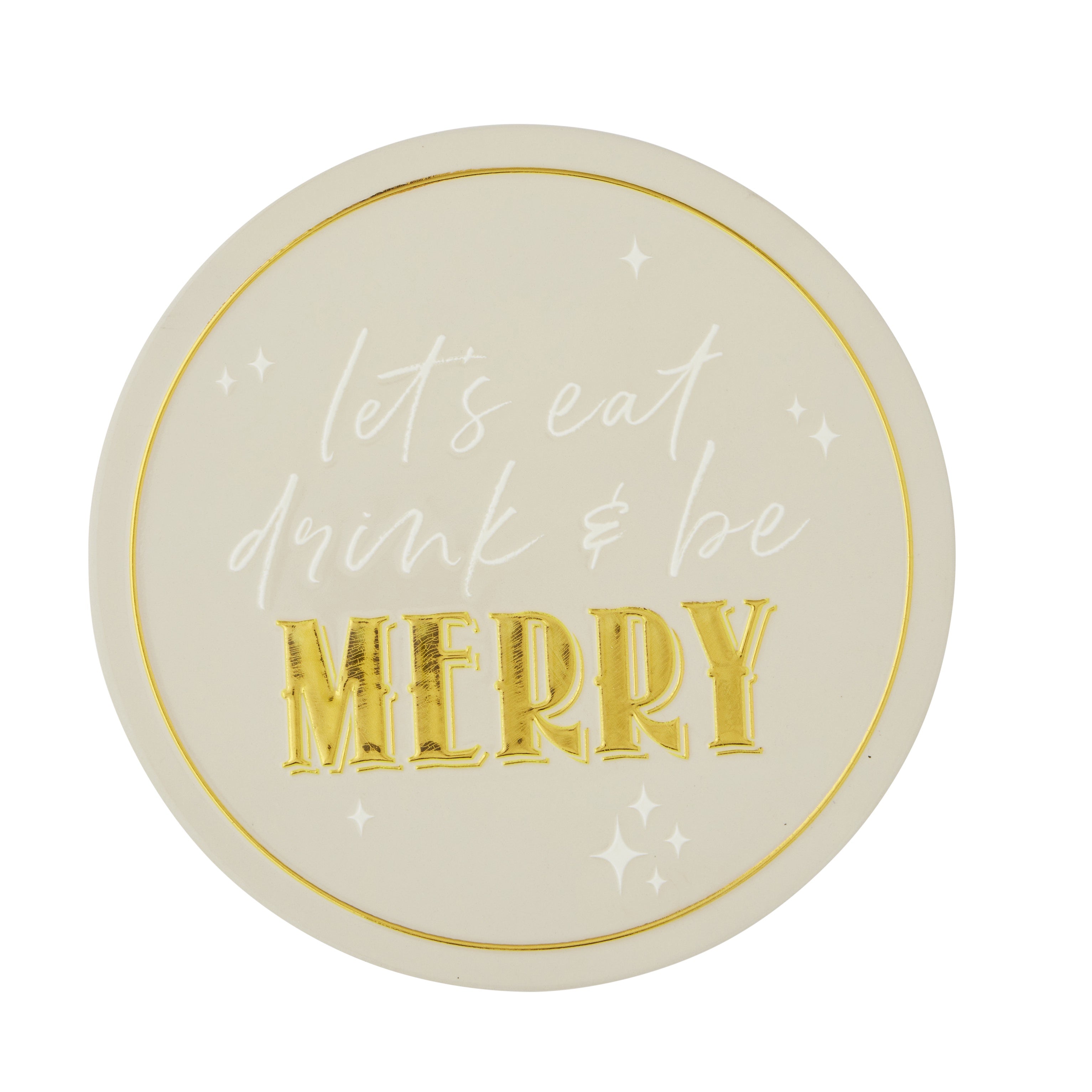 Merry Sparkle Round Trivet