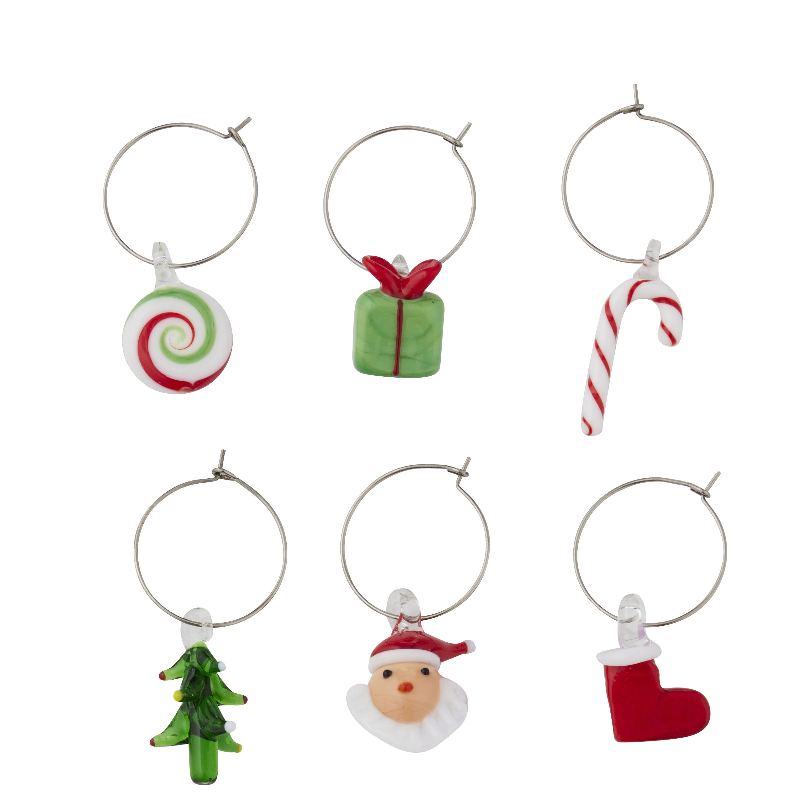 Jolly Wine Charms Set of 6