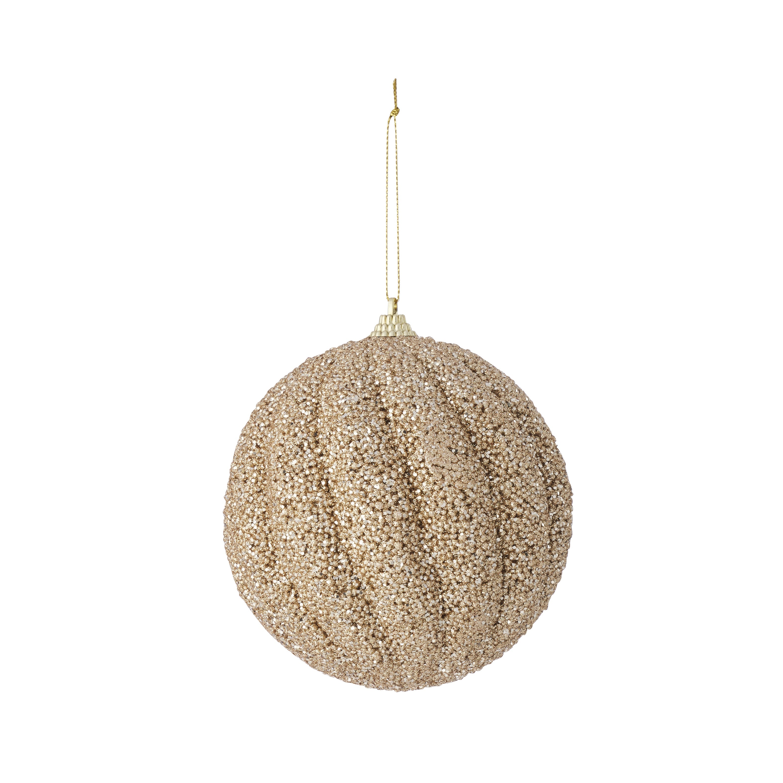 Encrusted Champagne Swirl Bauble