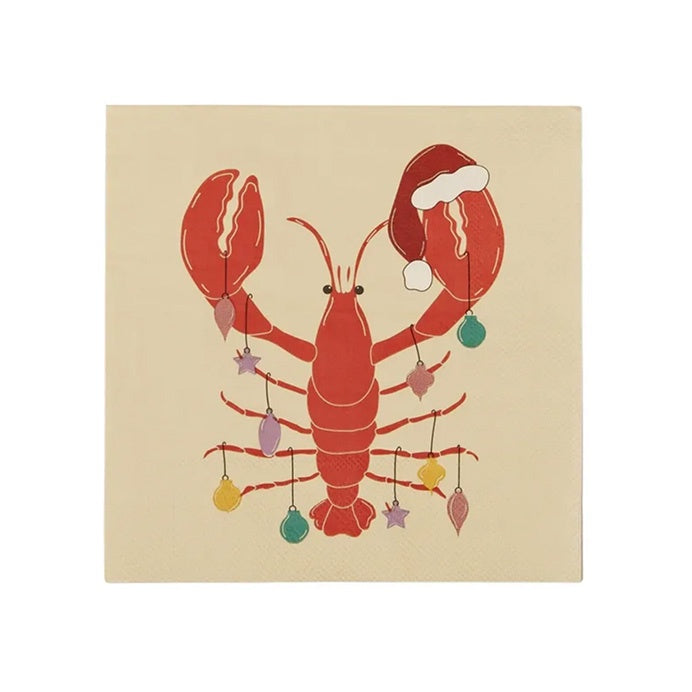 Lobster 20pk 3 Ply Napkin