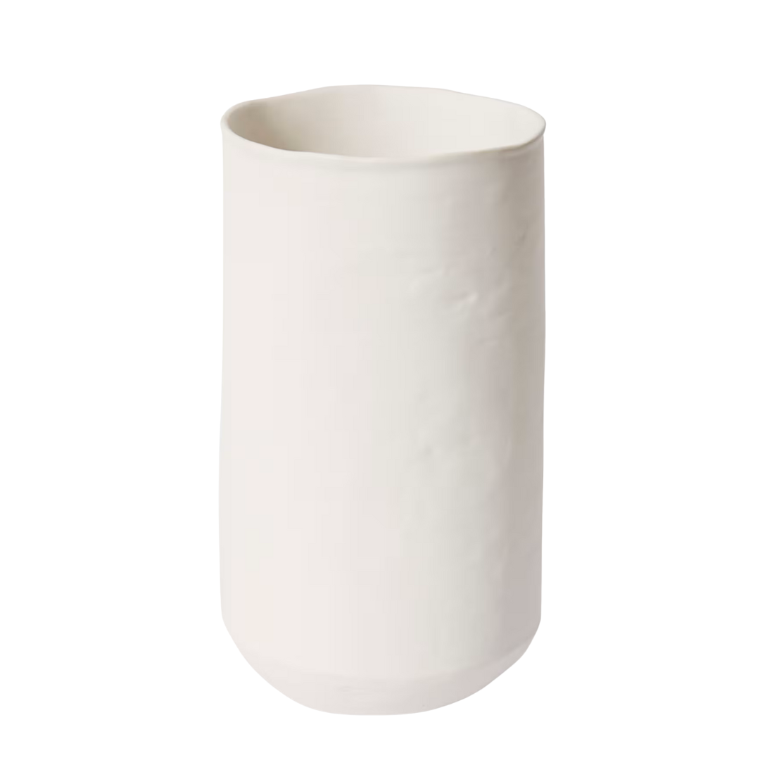 Yvette White Vase | Large