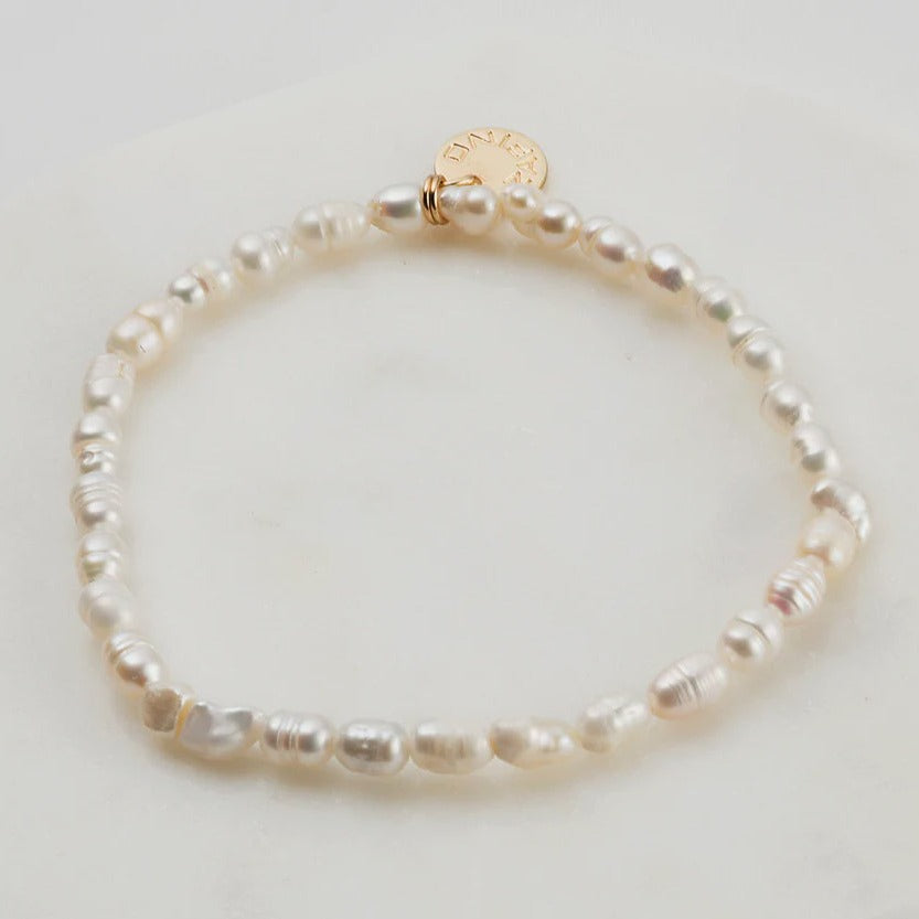 Freshwater Pearl Bracelet | Gold