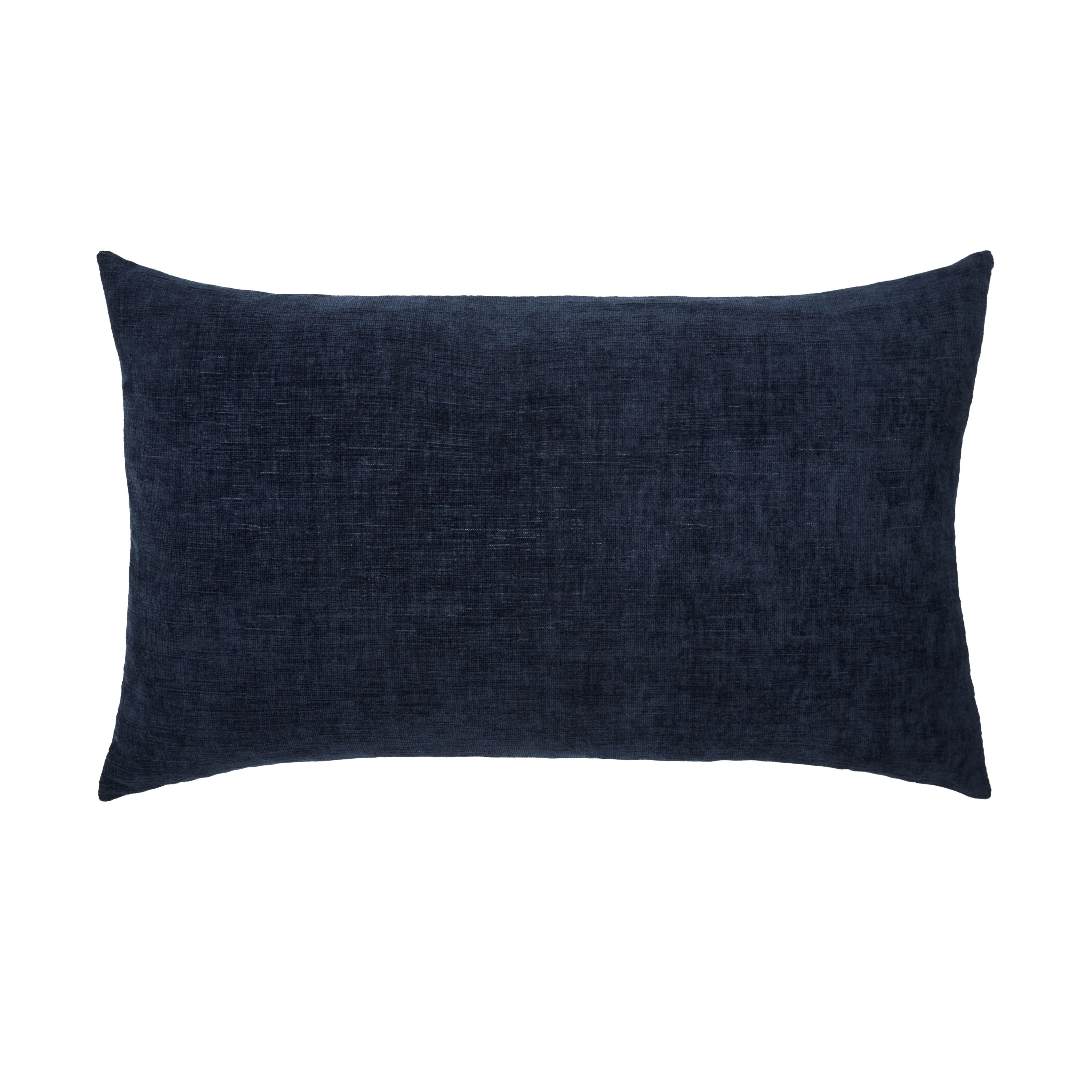 Bellanger Chenille Lumbar Cushion | Dark Blue