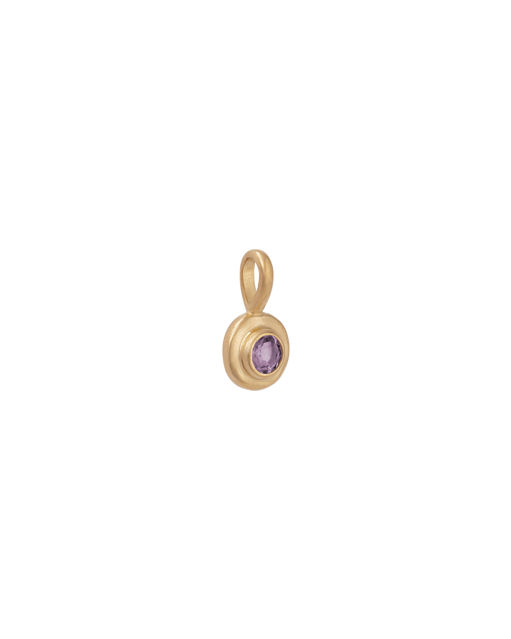 Birthstone Pendant | February - Amethyst | Gold