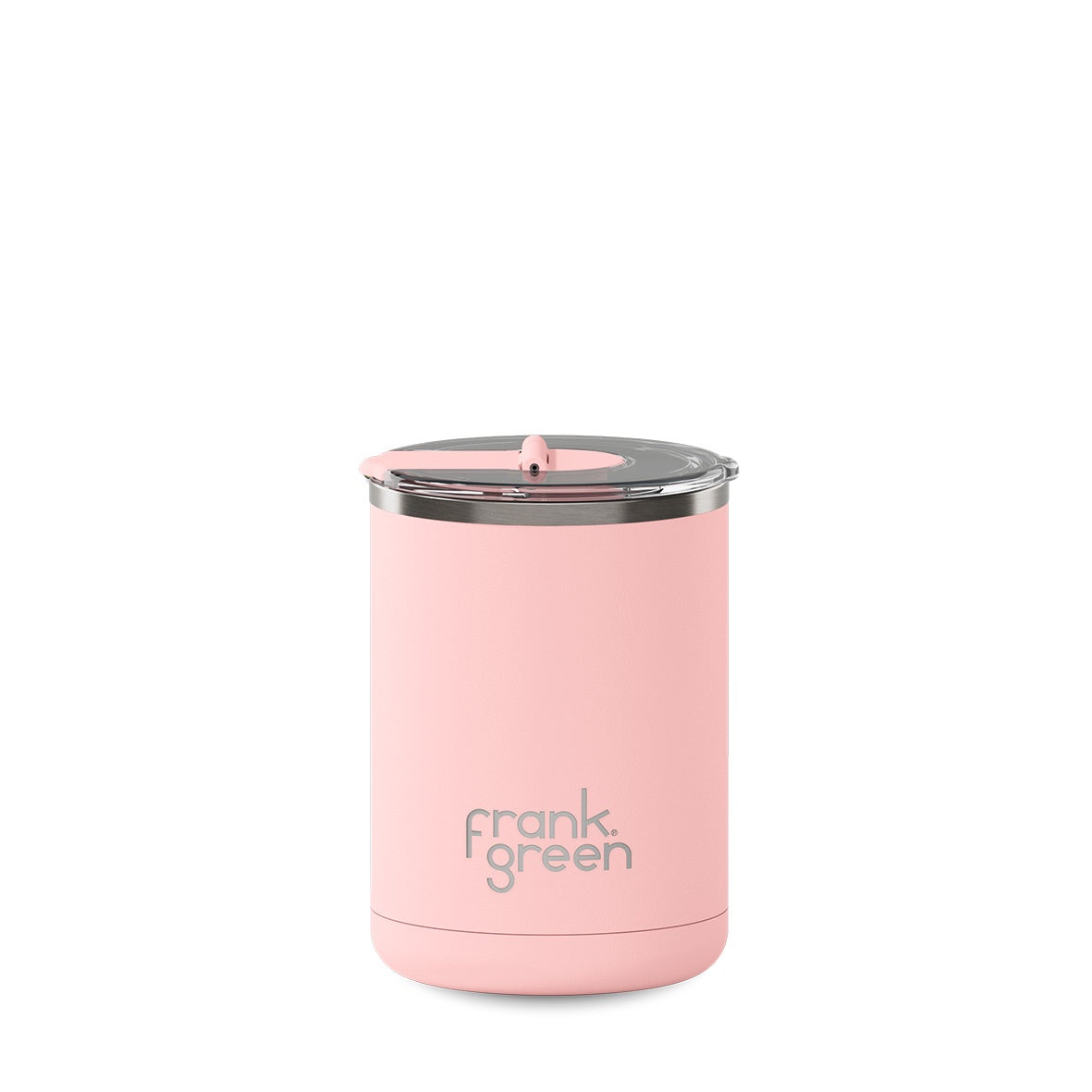 Ceramic Coffee Cup with Hinged Lid | 12oz | Blushed