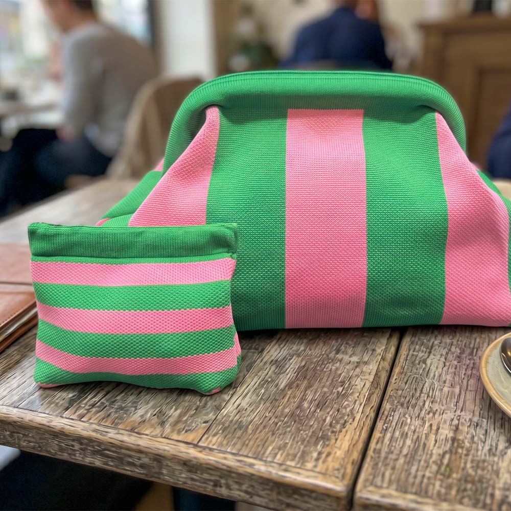 Dumpling Pouch | Pink/Green