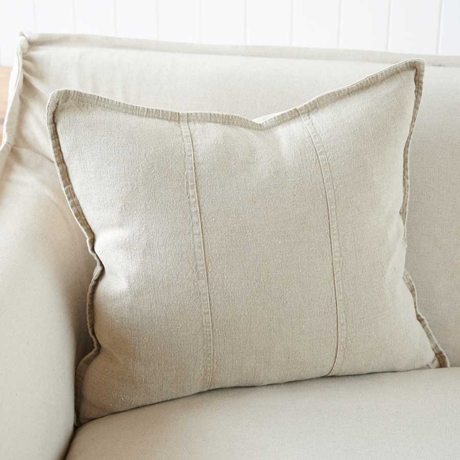 Luca Linen Natural Cushion | 3 Styles