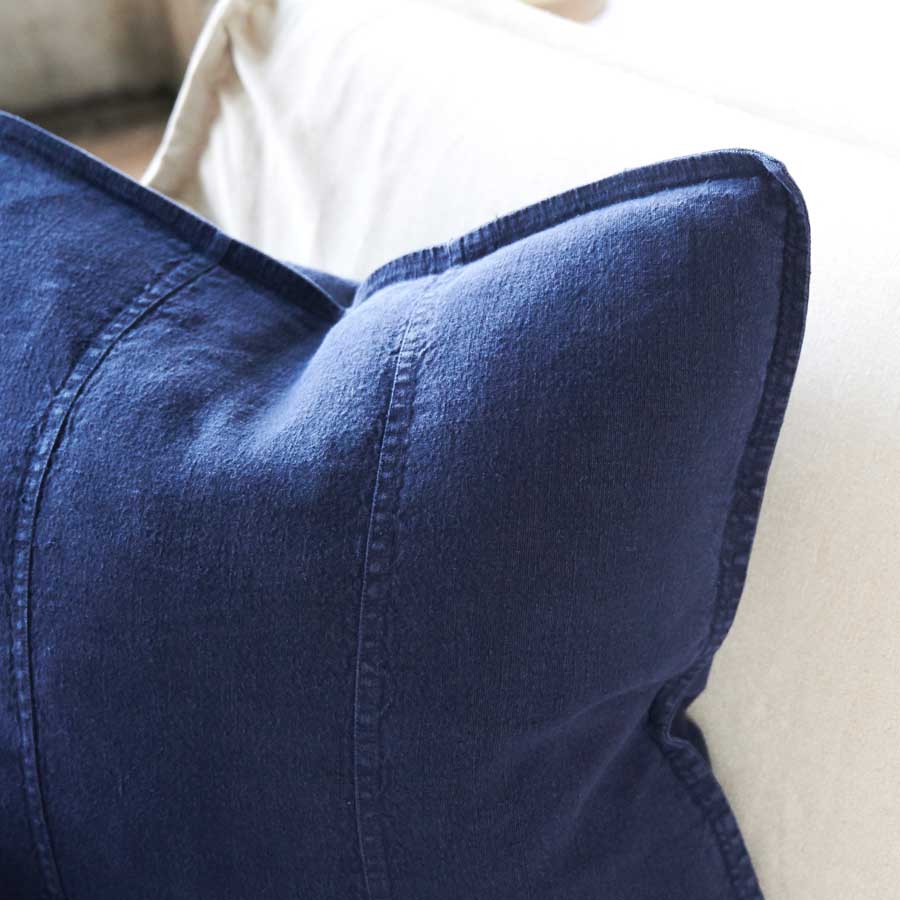 Luca Linen Navy Cushion | 3 Styles