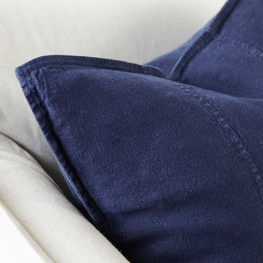 Luca Linen Navy Cushion | 3 Styles