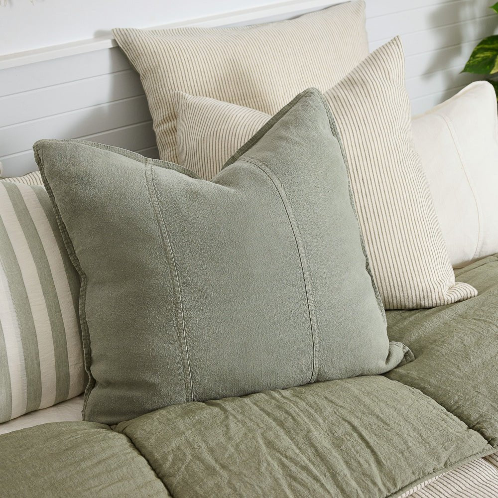 Luca Linen Pistachio Cushion | 3 Styles