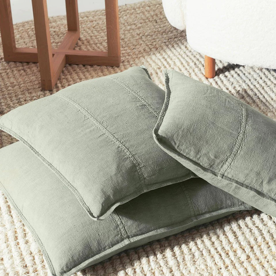 Luca Linen Pistachio Cushion | 3 Styles