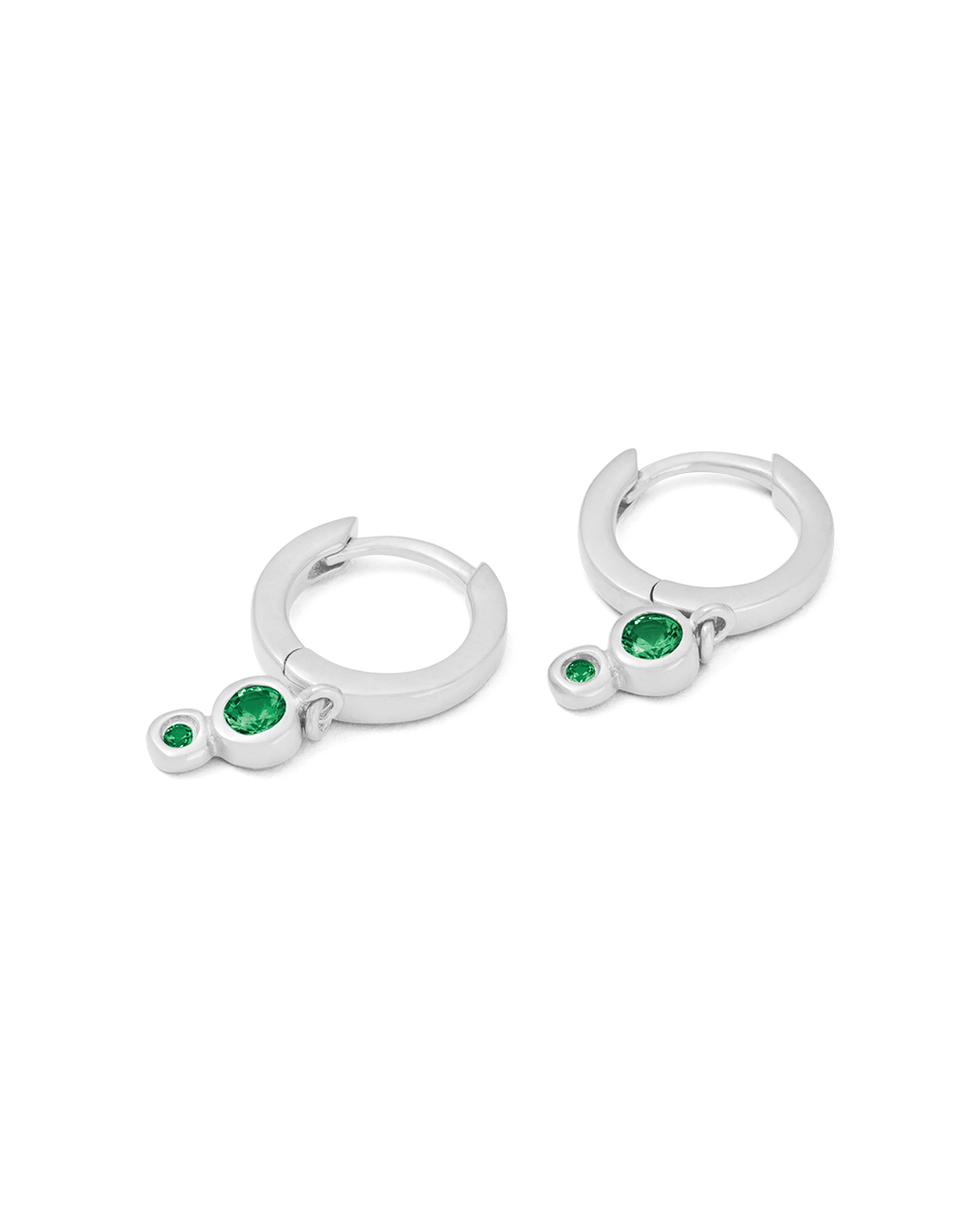 Il Mare Droplet Hoops | Silver