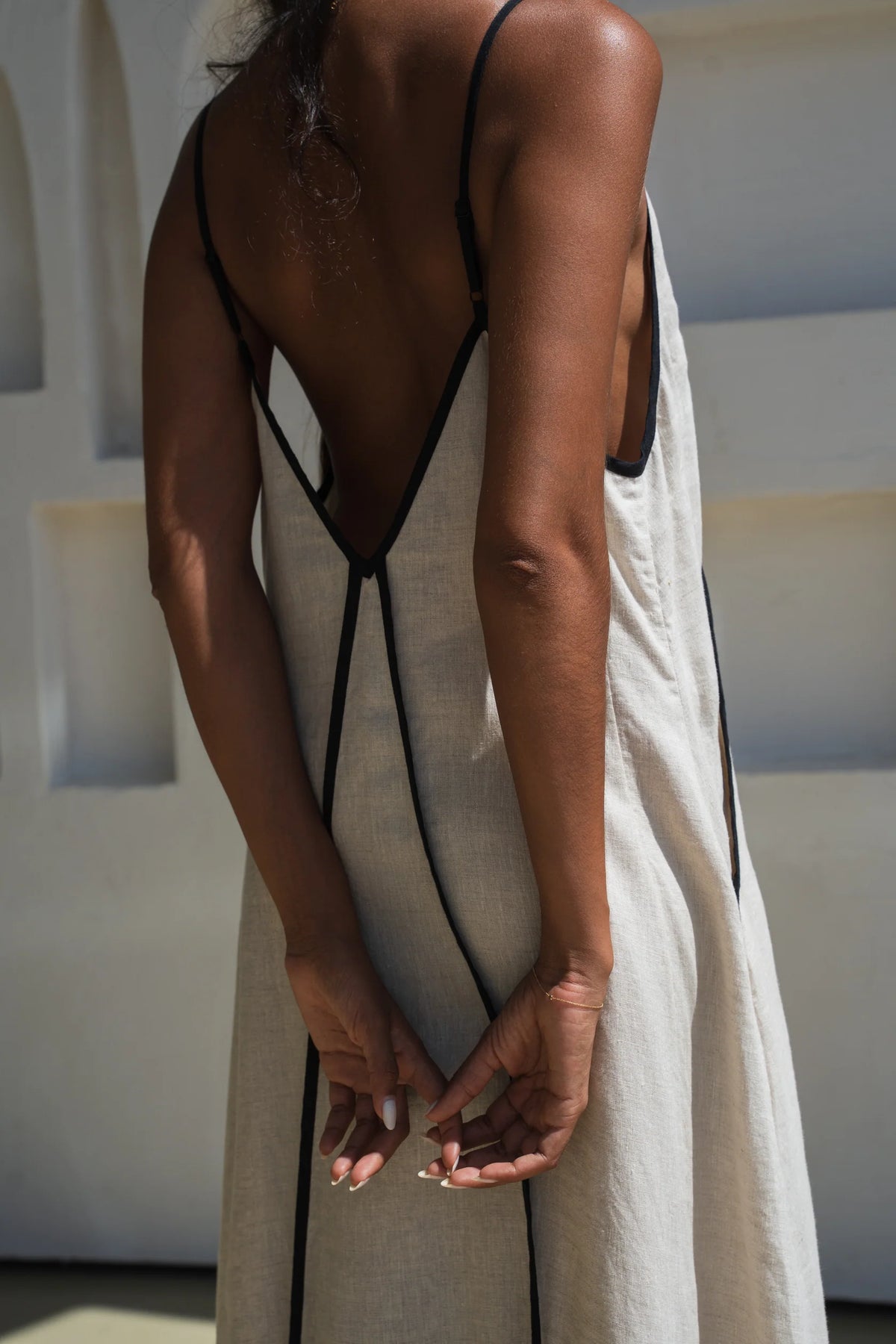 Azalea Linen Dress | Oatmeal
