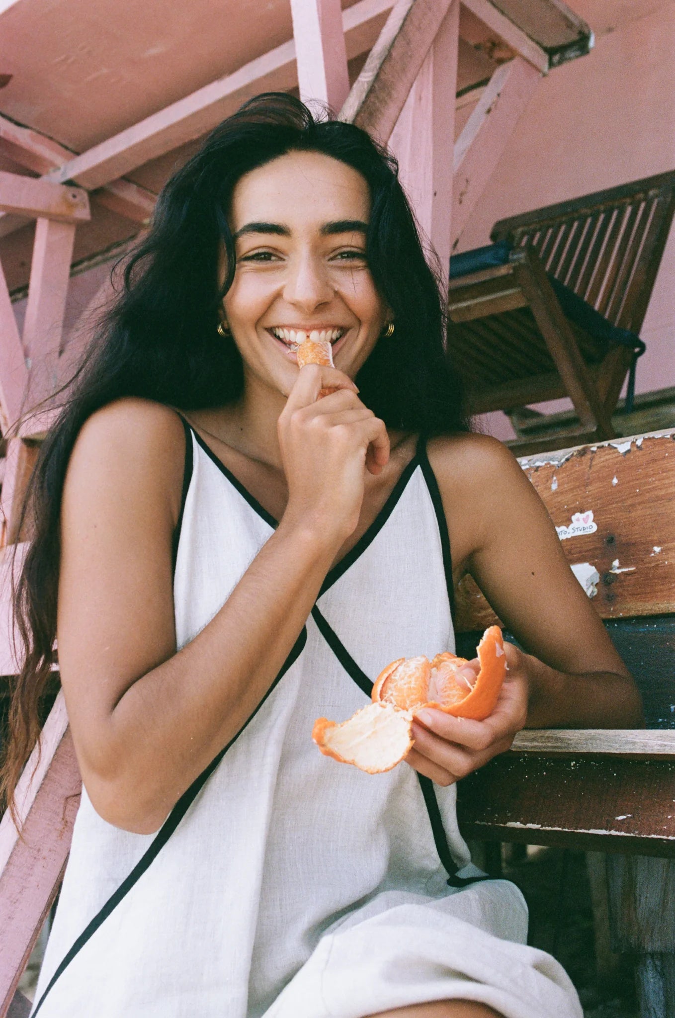 Azalea Linen Dress | Oatmeal