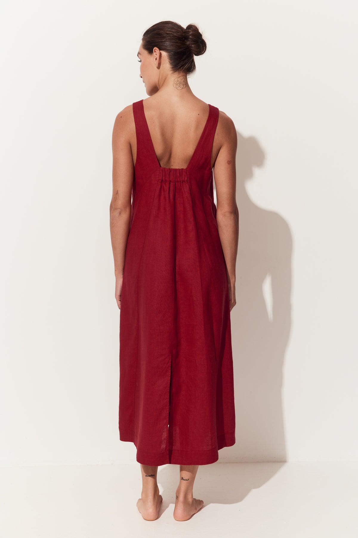 Iris Linen Dress | Cherry