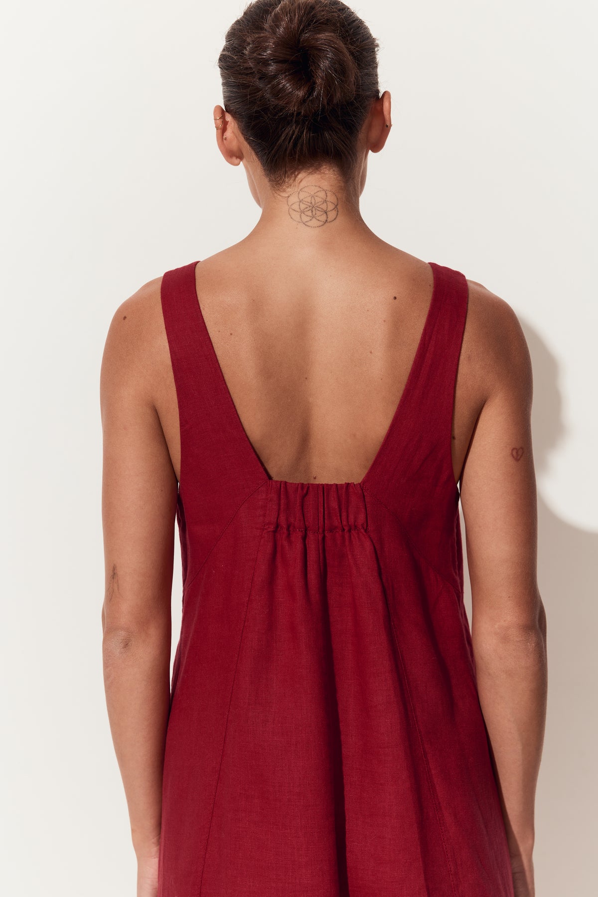 Iris Linen Dress | Cherry