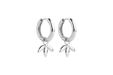 Tea-Leaf Earrings | Silver