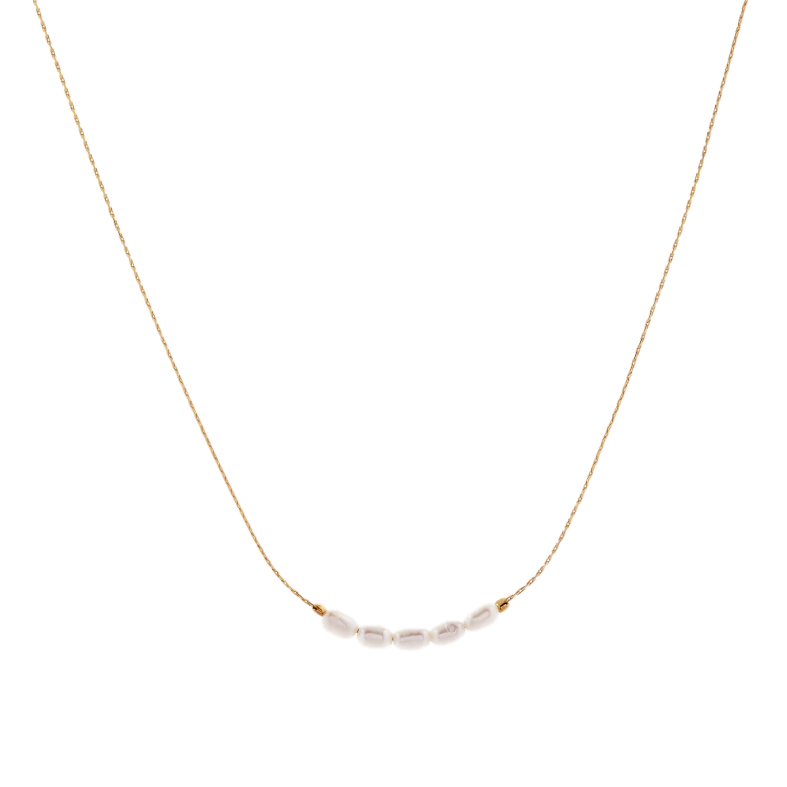 Seed Pearl Necklace | Gold