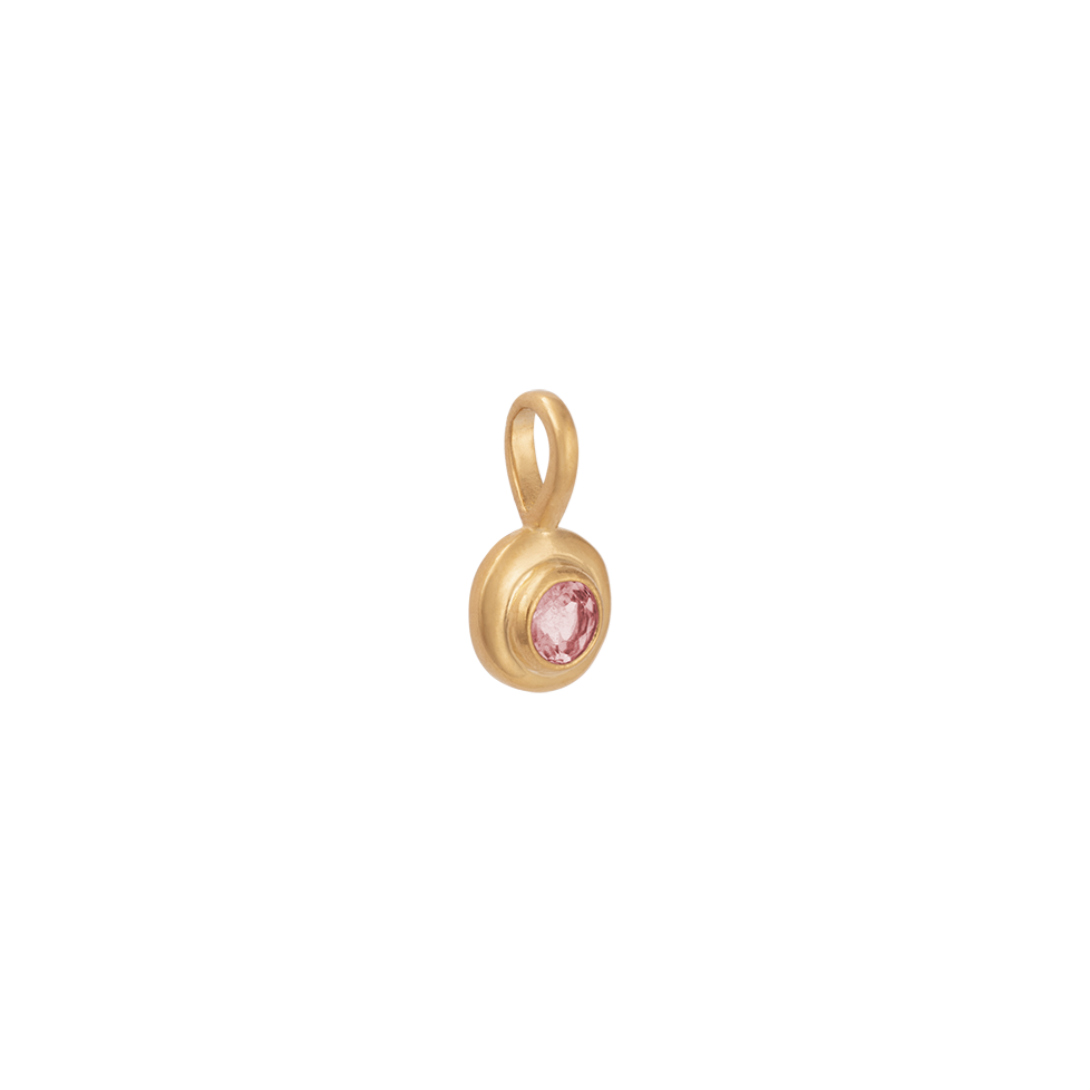Birthstone Pendant | October - Pink Tourmaline | Gold