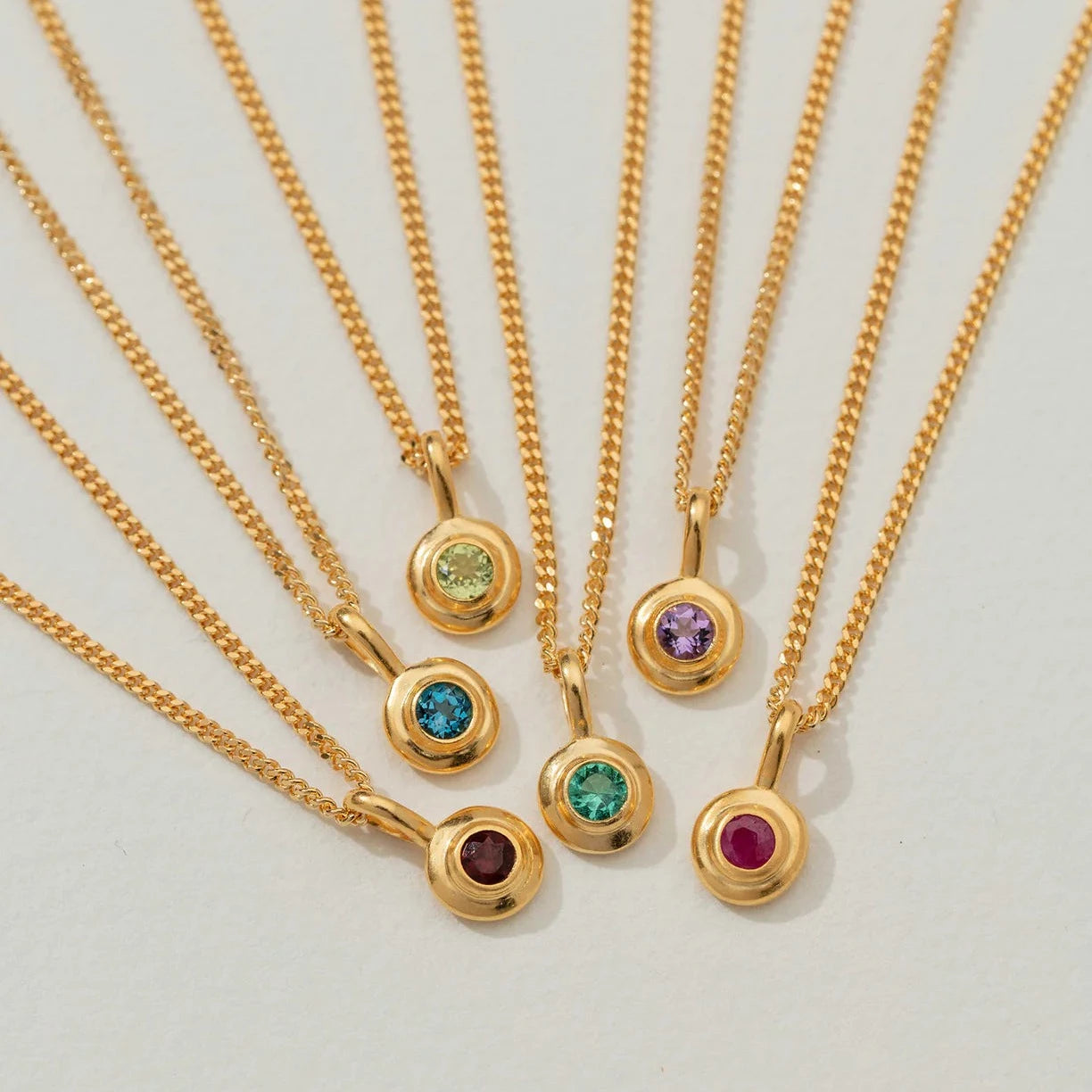 Birthstone Pendant | November - Citrine | Gold
