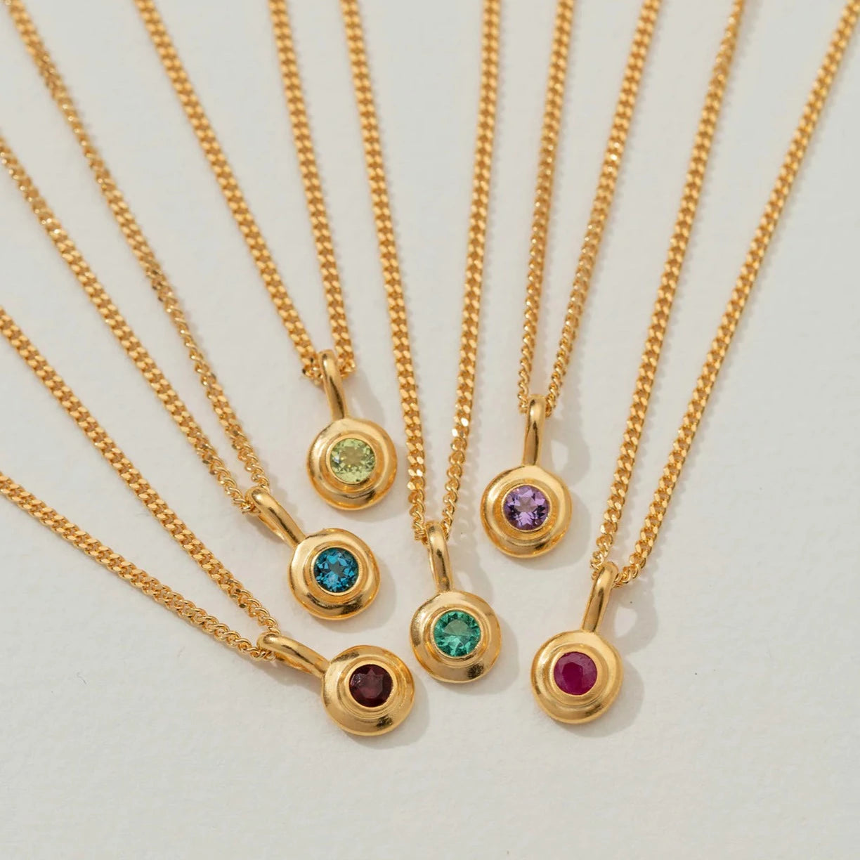 Birthstone Pendant | September - London Blue Topaz | Gold