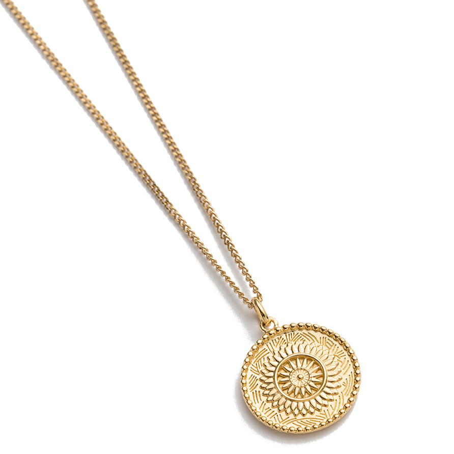 Traveller Coin Necklace | Gold
