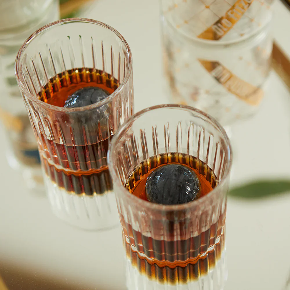 Cocktail Tumbler &amp; Whiskey Stones Set