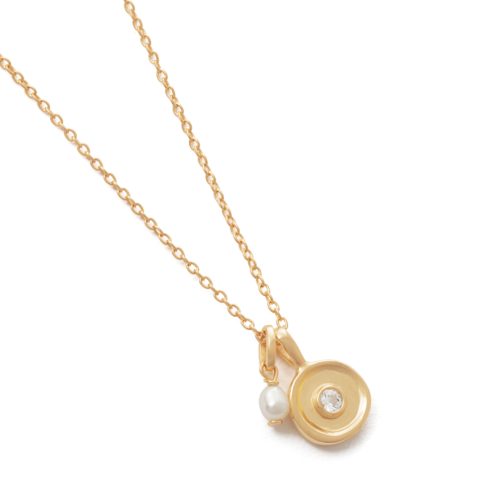 Solstice Pearl Necklace | Gold