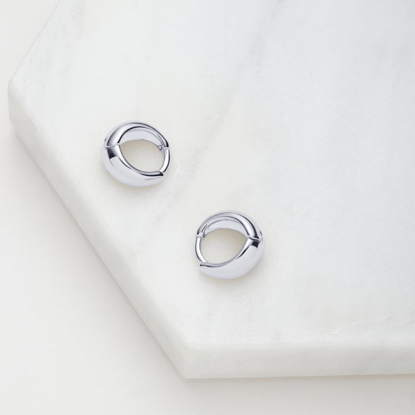 Steph Hoop Small | Silver
