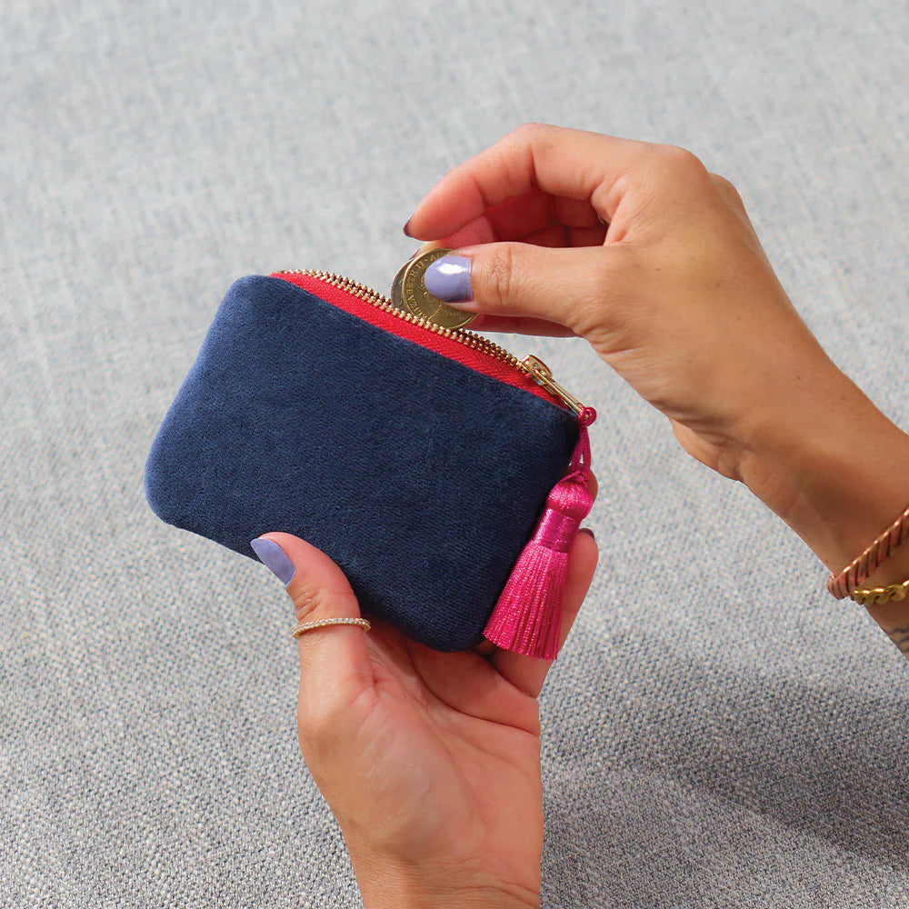 Velvet Coin Purse | Pink Crush