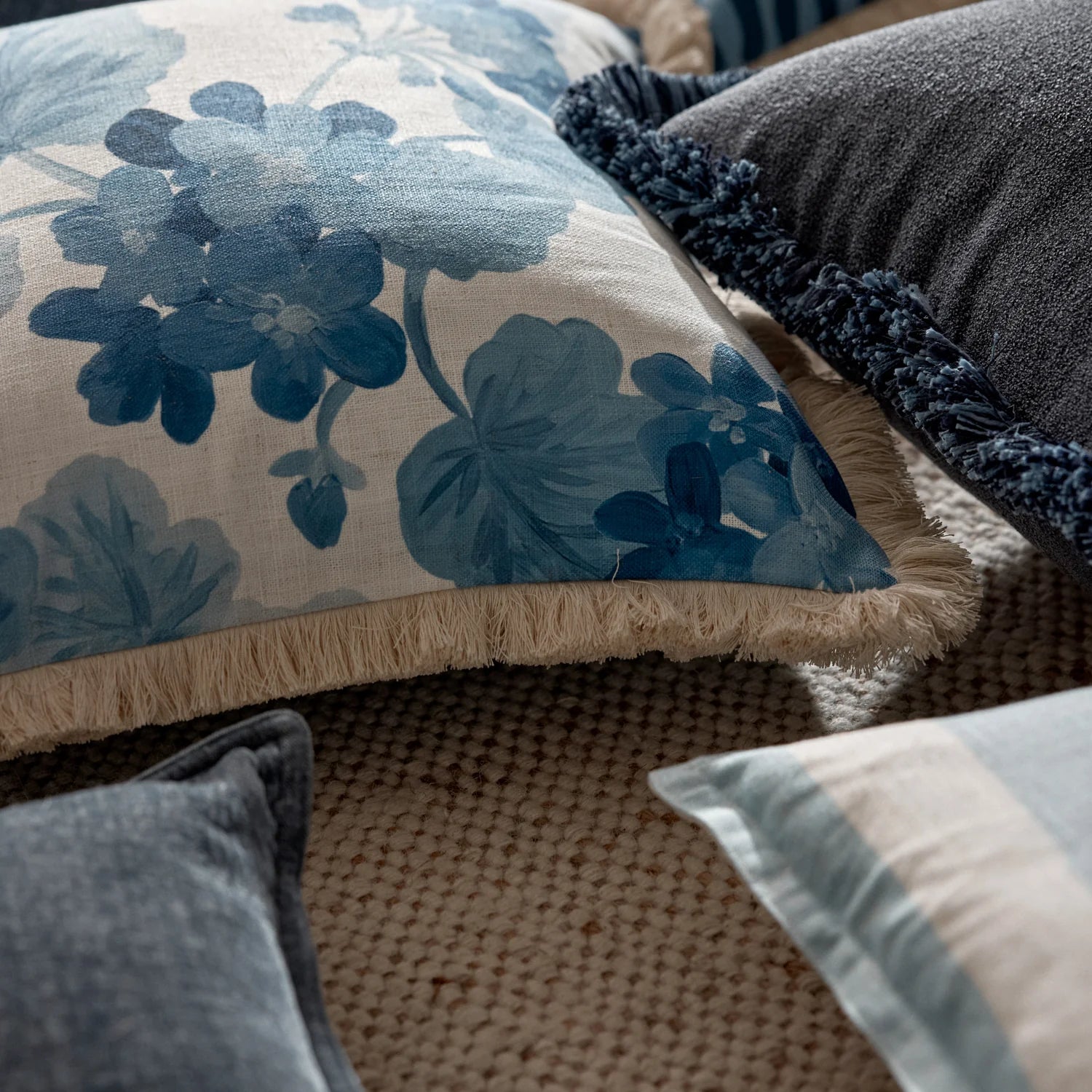 Geranium Blue Cushion