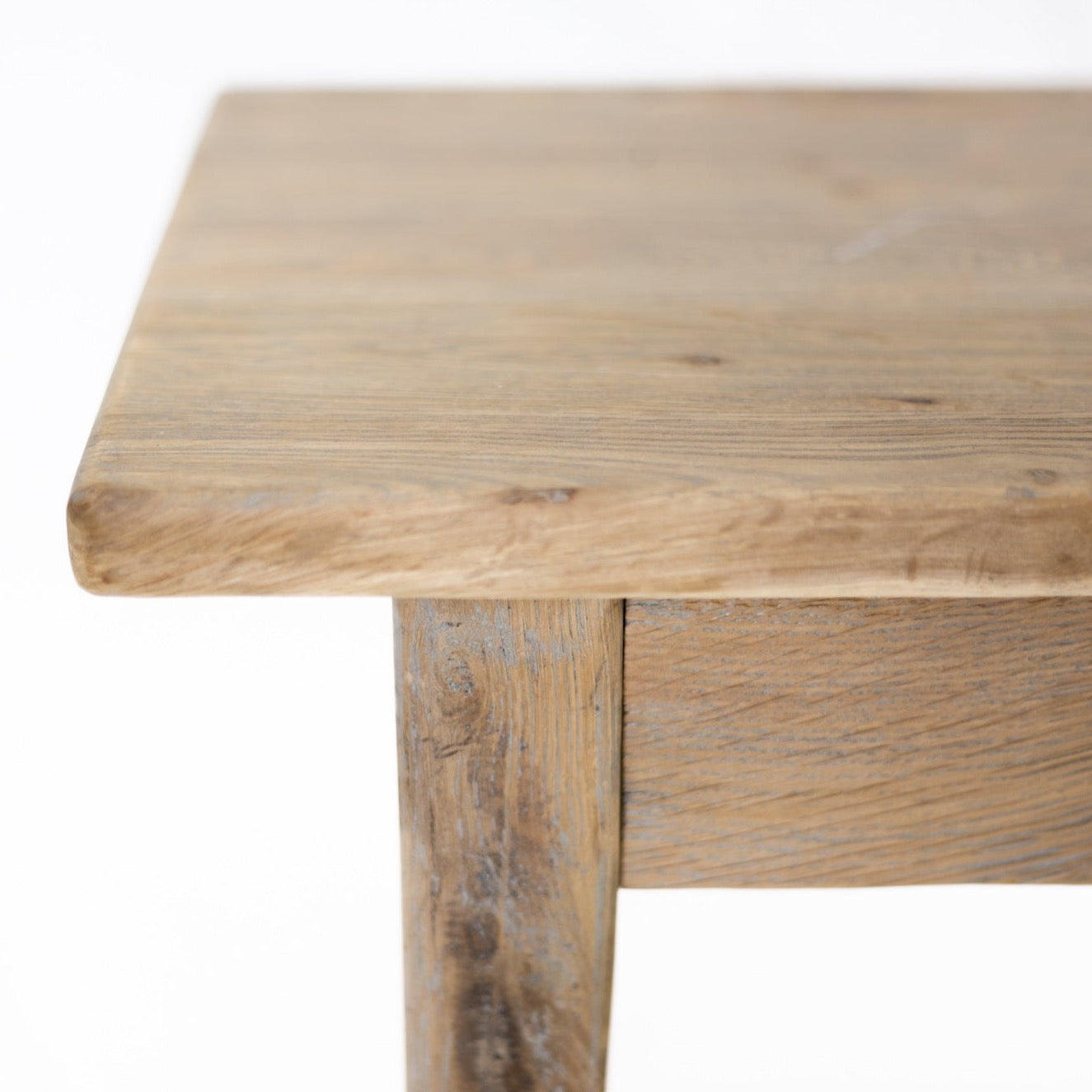 Hamptons Greywash Oak Bench Seat | 3 Sizes