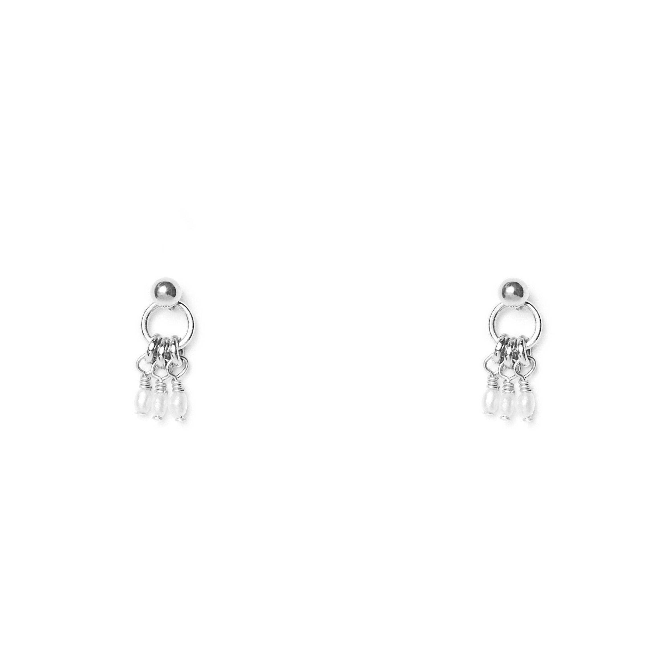 Mila Freshwater Pearl Earrings | Sterling Silver
