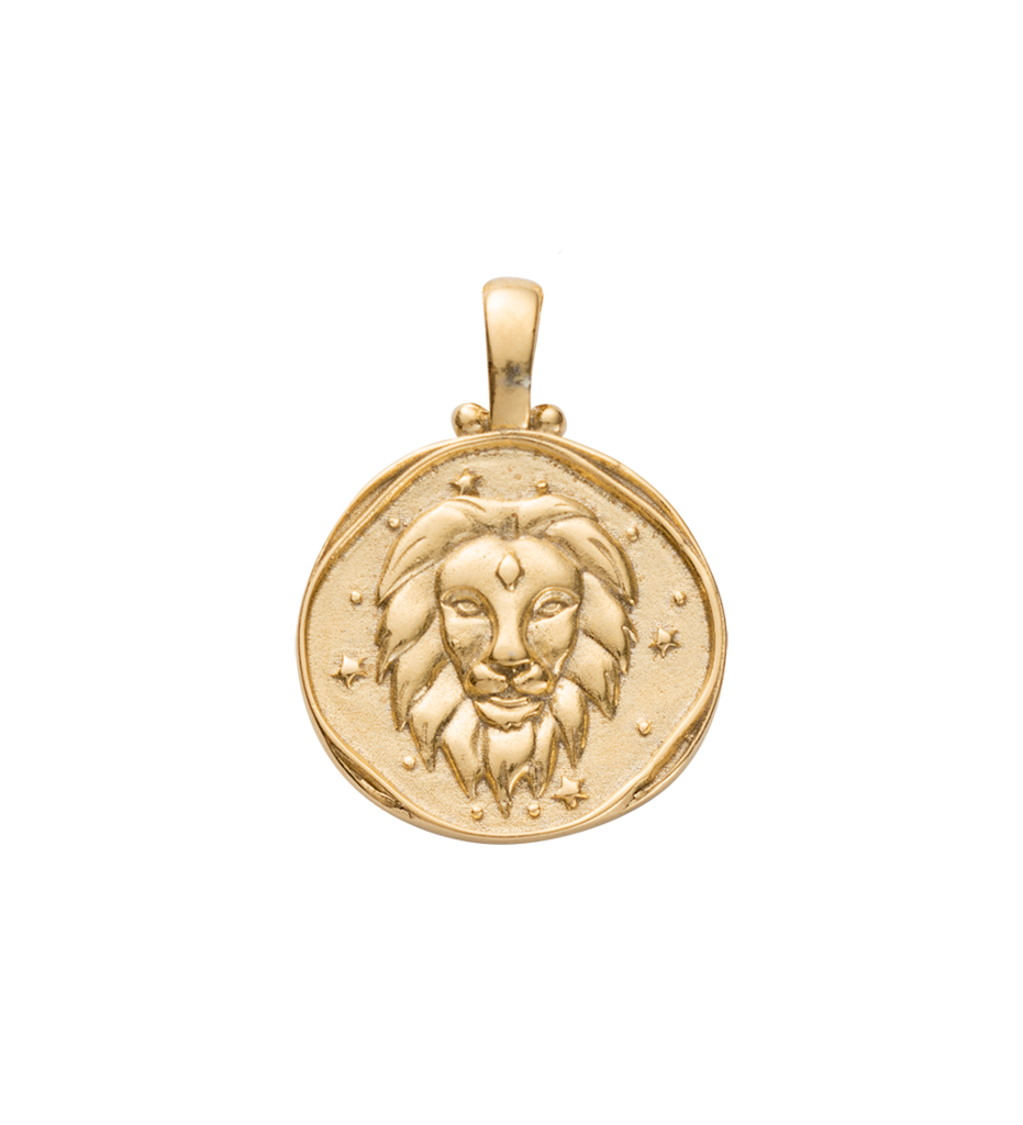 Leo Zodiac Gold Lion