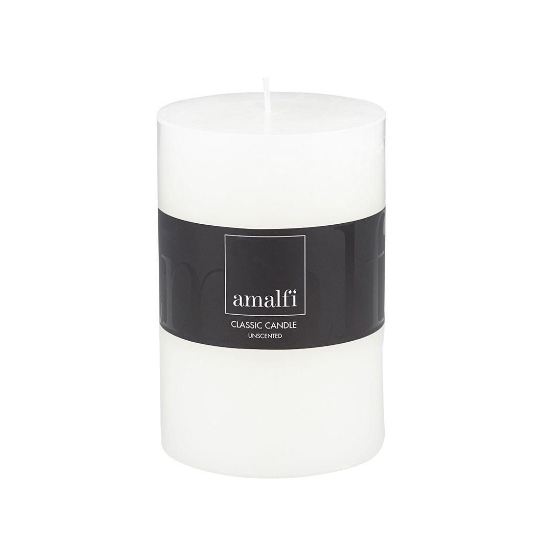 Wide Pillar Candle 10x15cm White