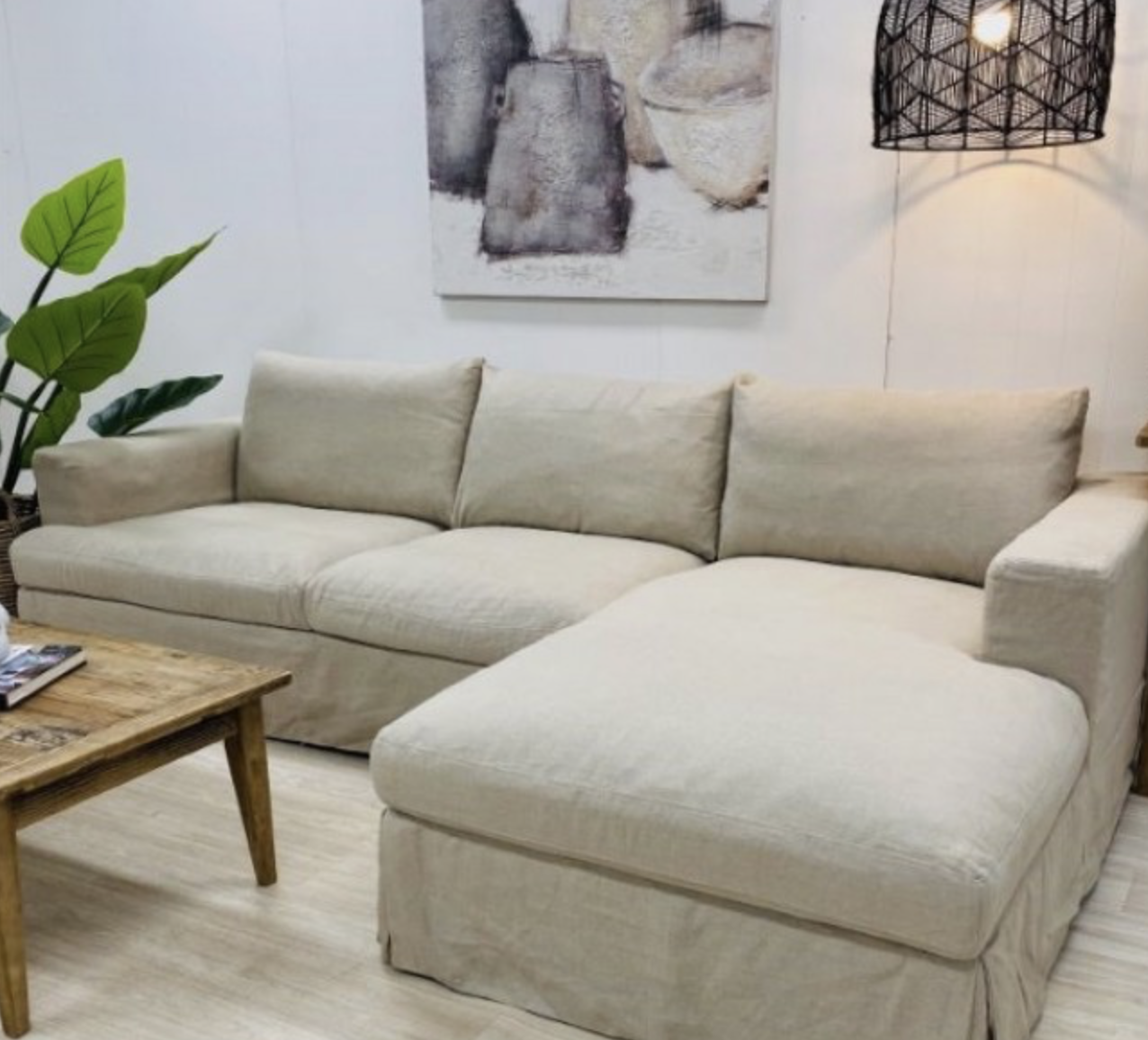 Newport Chaise  3 Seater Sofa - 3 Styles
