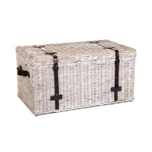 Kubu Storage Basket With Leather Straps
