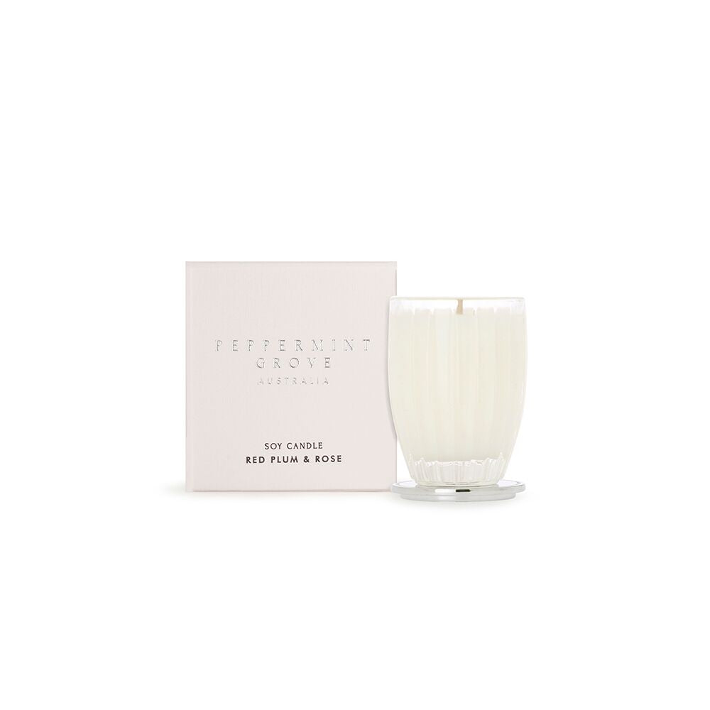 Red Plum &amp; Rose Fragrance Mini Candle