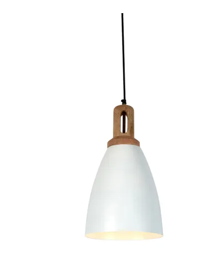 Lewis Tall Dome Matt White Pendant