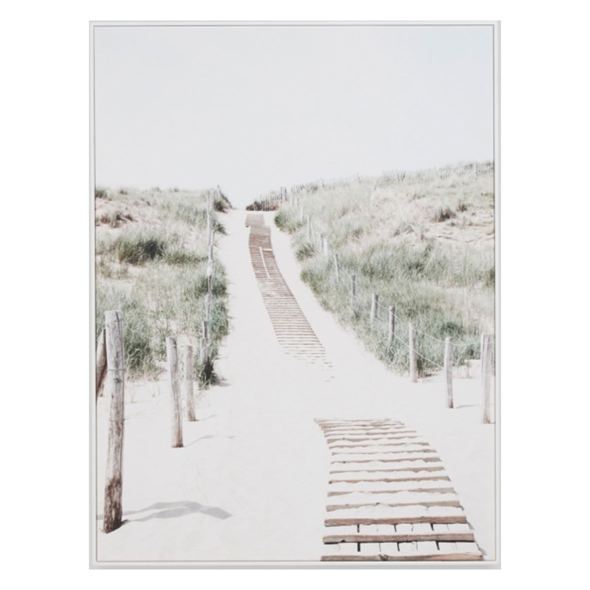 Beach Path Framed Canvas