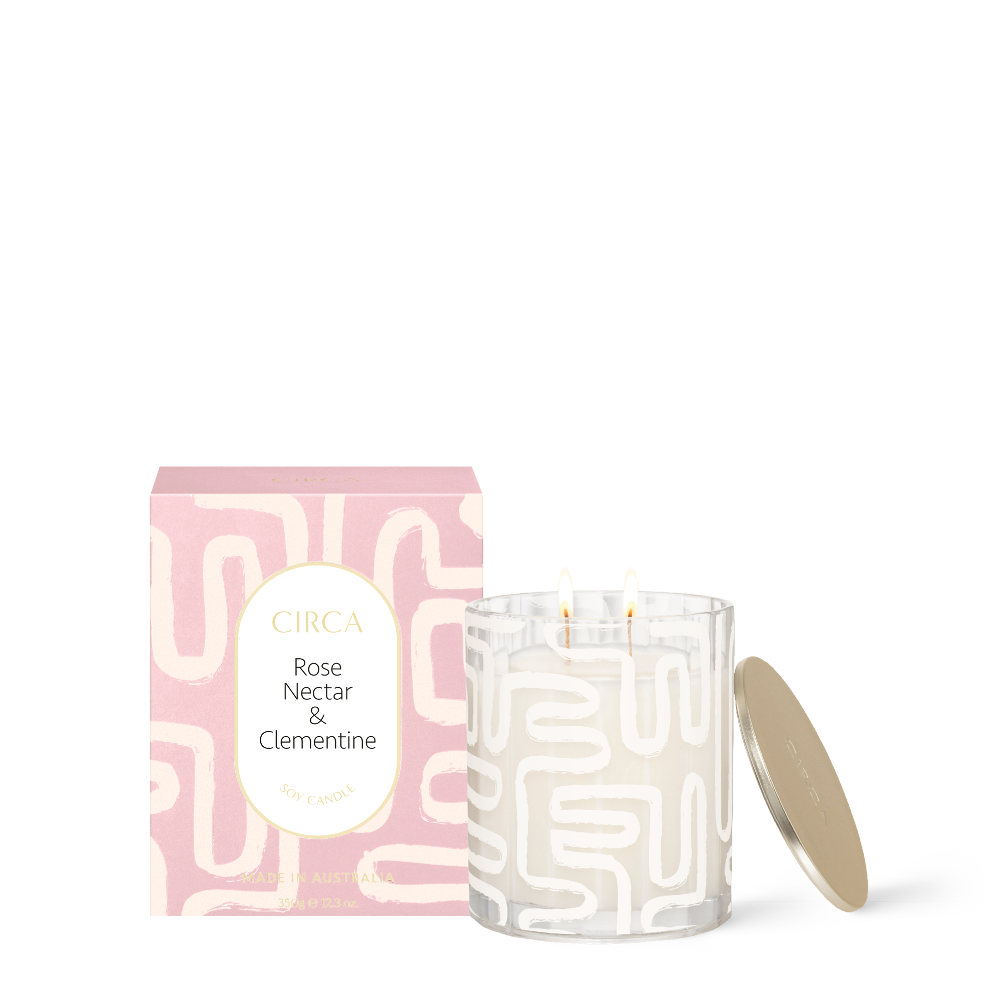 Rose Nectar &amp; Clementine 350g Candle