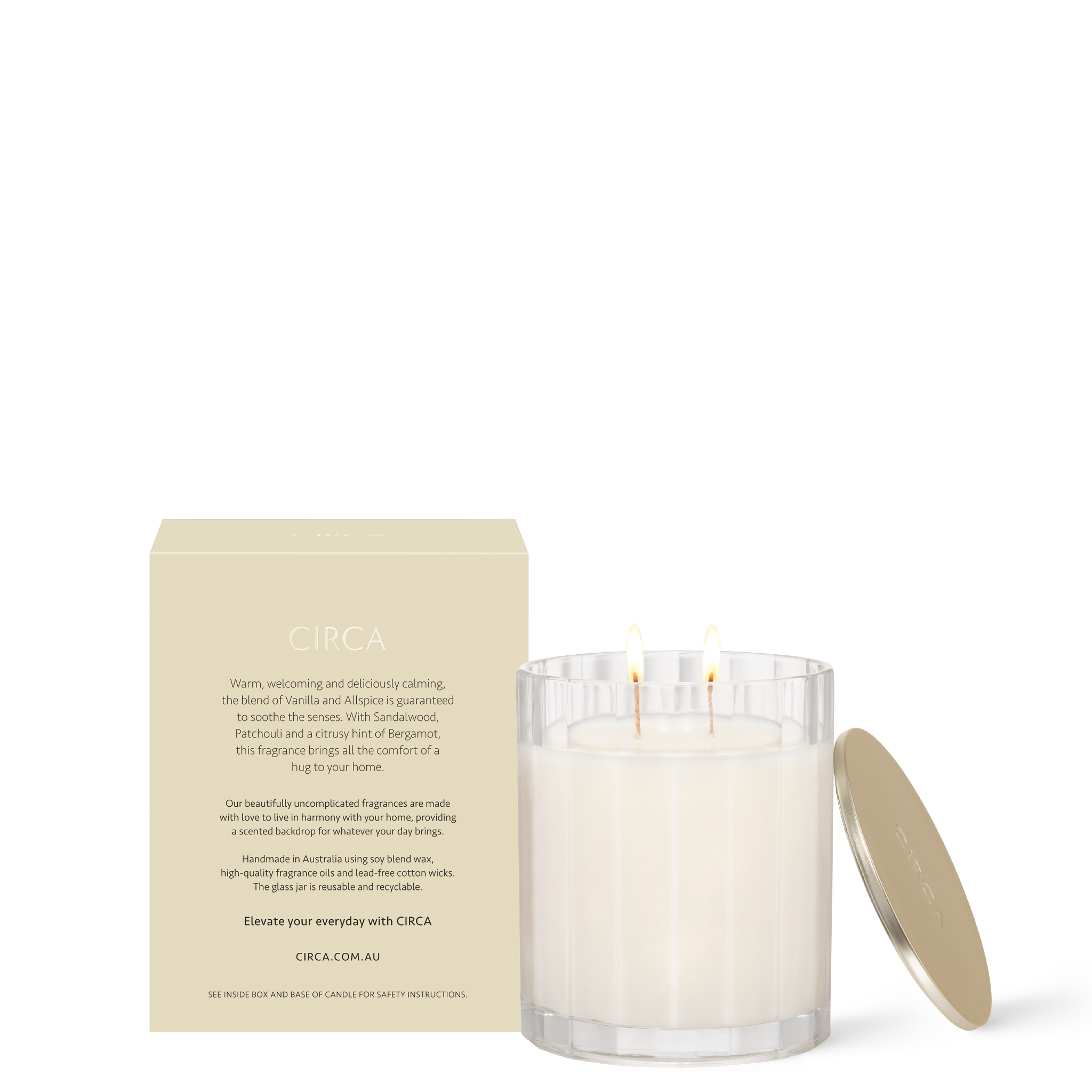 Vanilla Bean &amp; Allspice 350g Candle