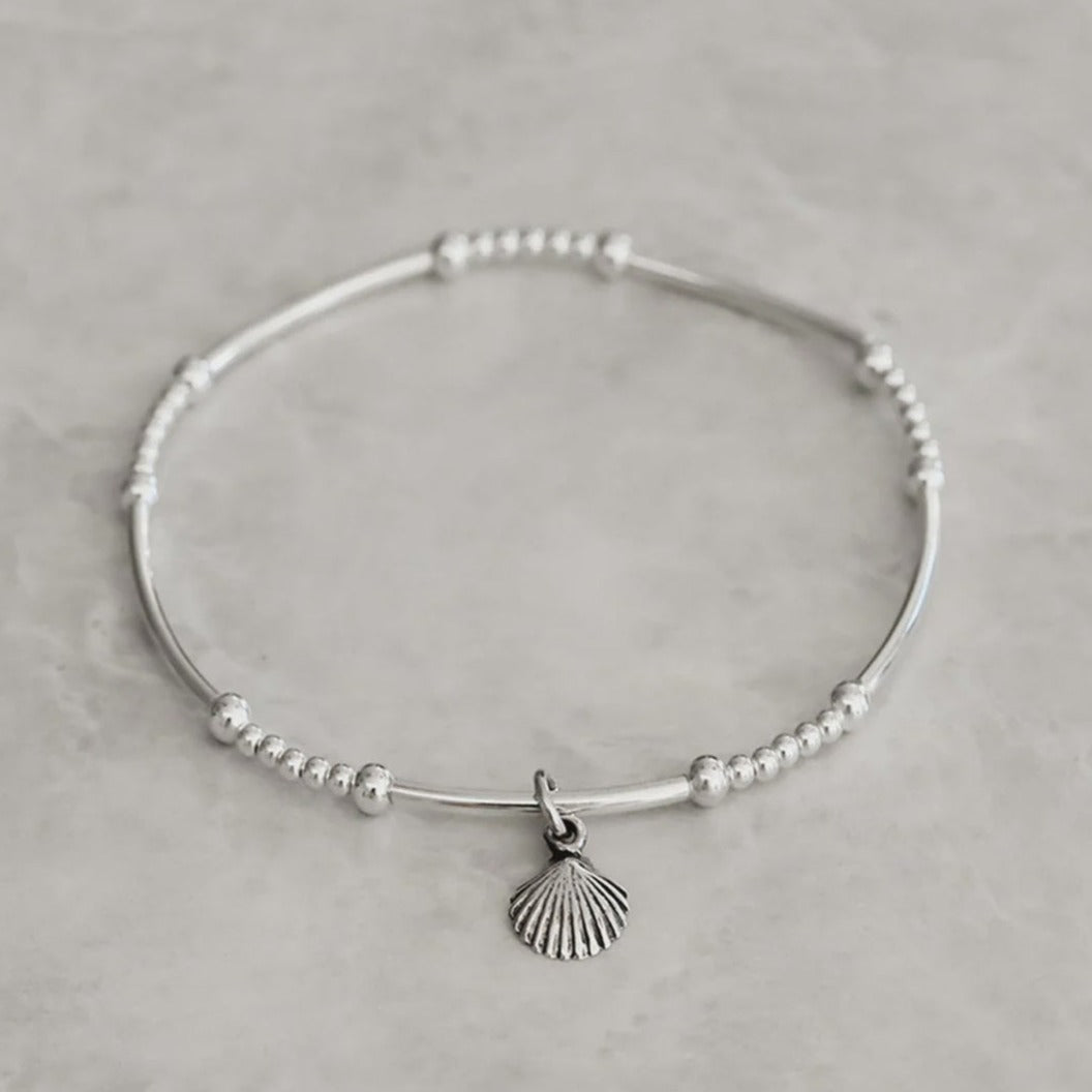 Fan Shell Bracelet | Silver