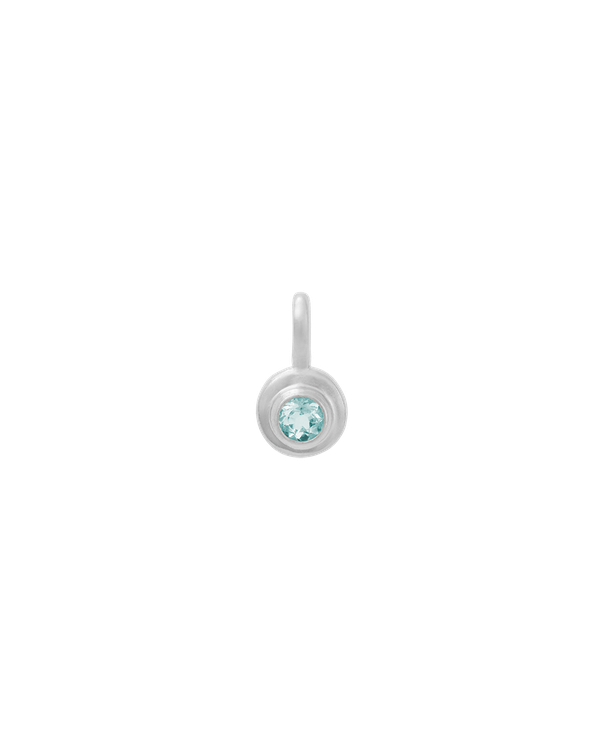 Birthstone Pendant | March - Aquamarine | Silver