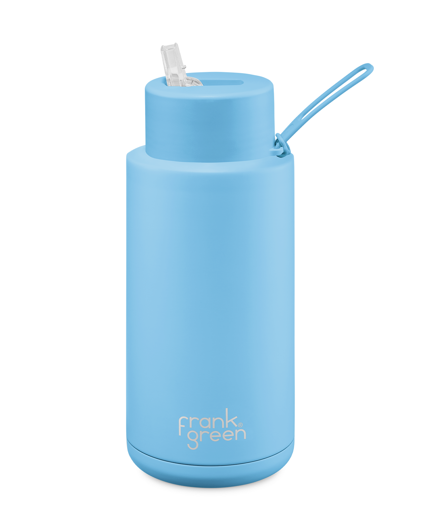 Ceramic Reusable Bottle | Large | 34oz /1000ml | Sky Blue