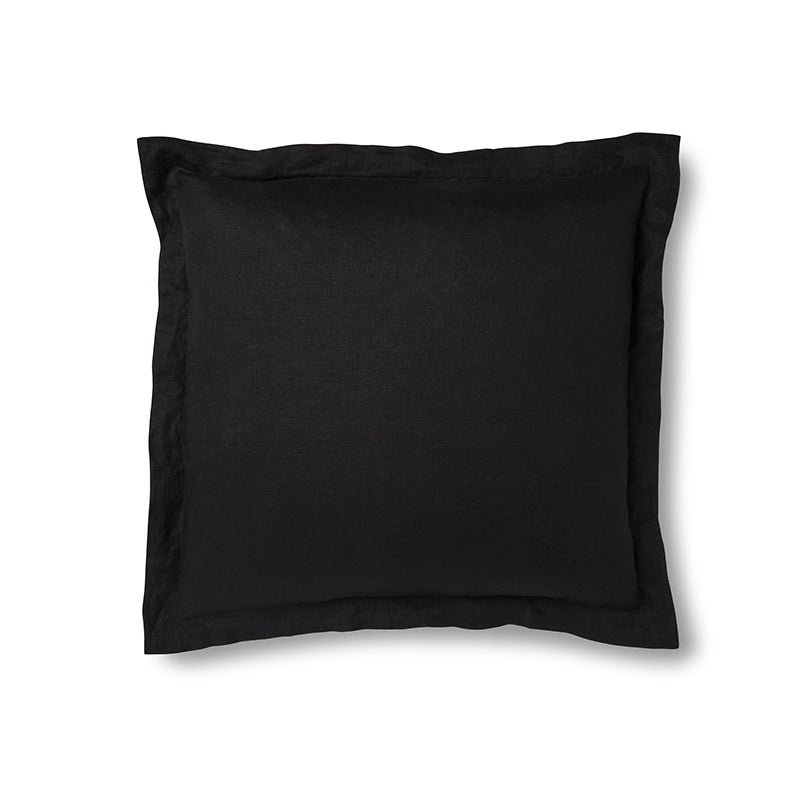 Riley Black Linen Cushion